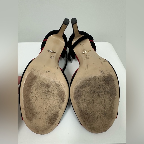 Diane Von Furstenberg suede heels ❤️🖤 - Picture 5 of 7